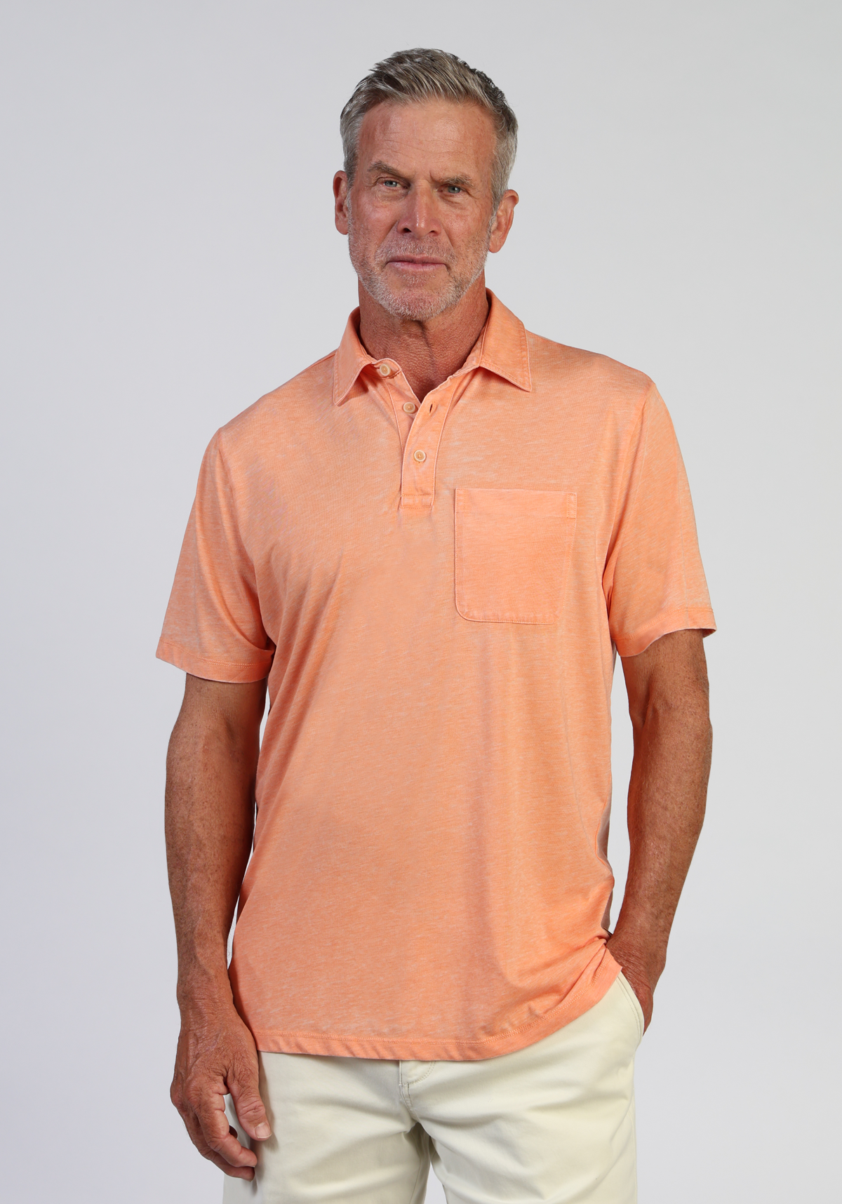 Bowery Burnout Slit Polo