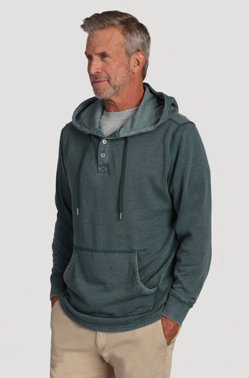 Bowery Fleece Placket Hoodie