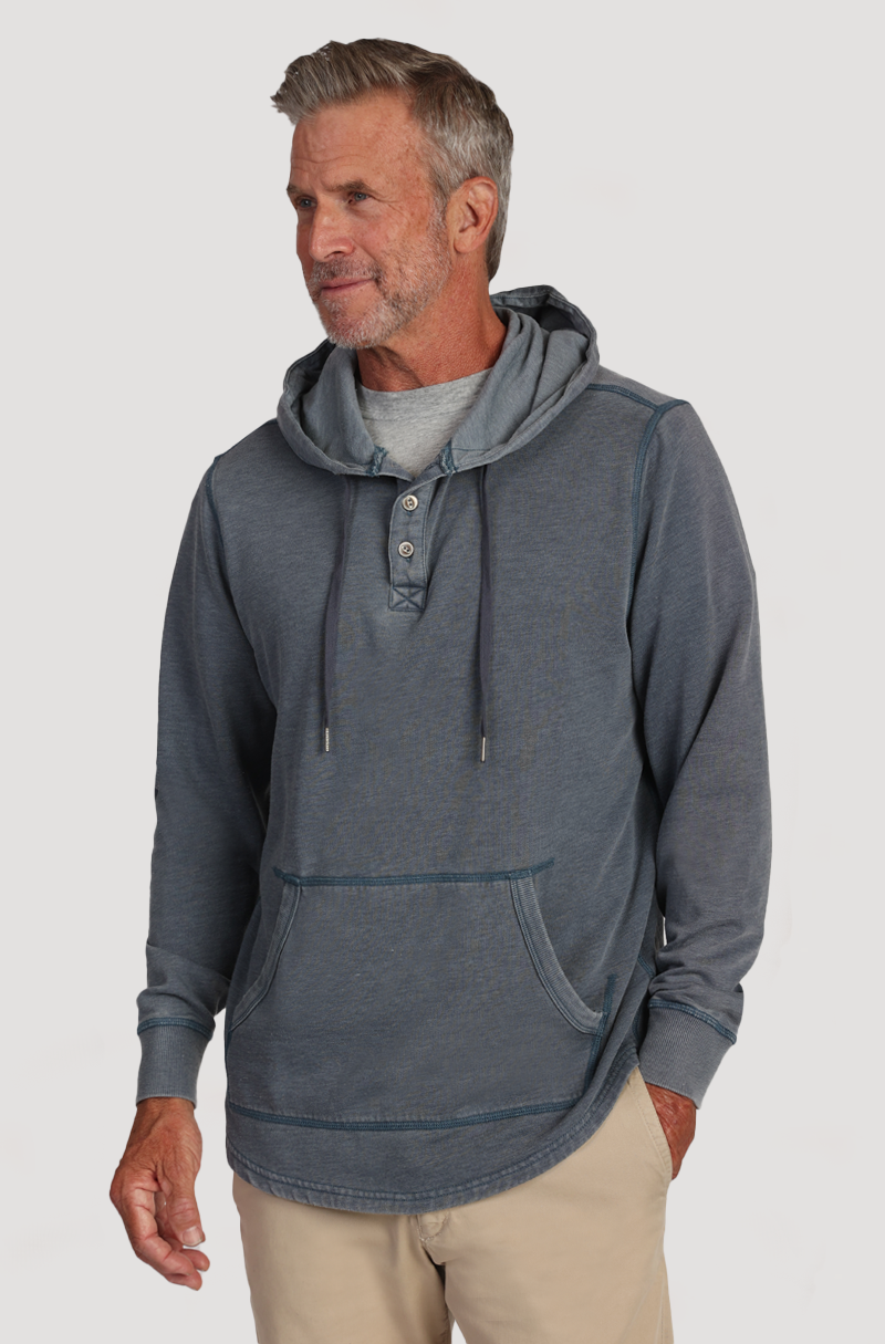 Bowery Fleece Placket Hoodie