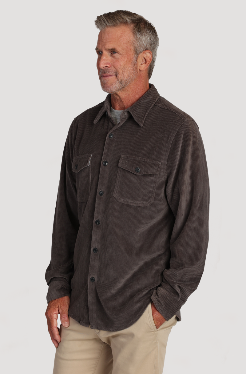 Best Stretch Corduroy w/Contrast Chambray