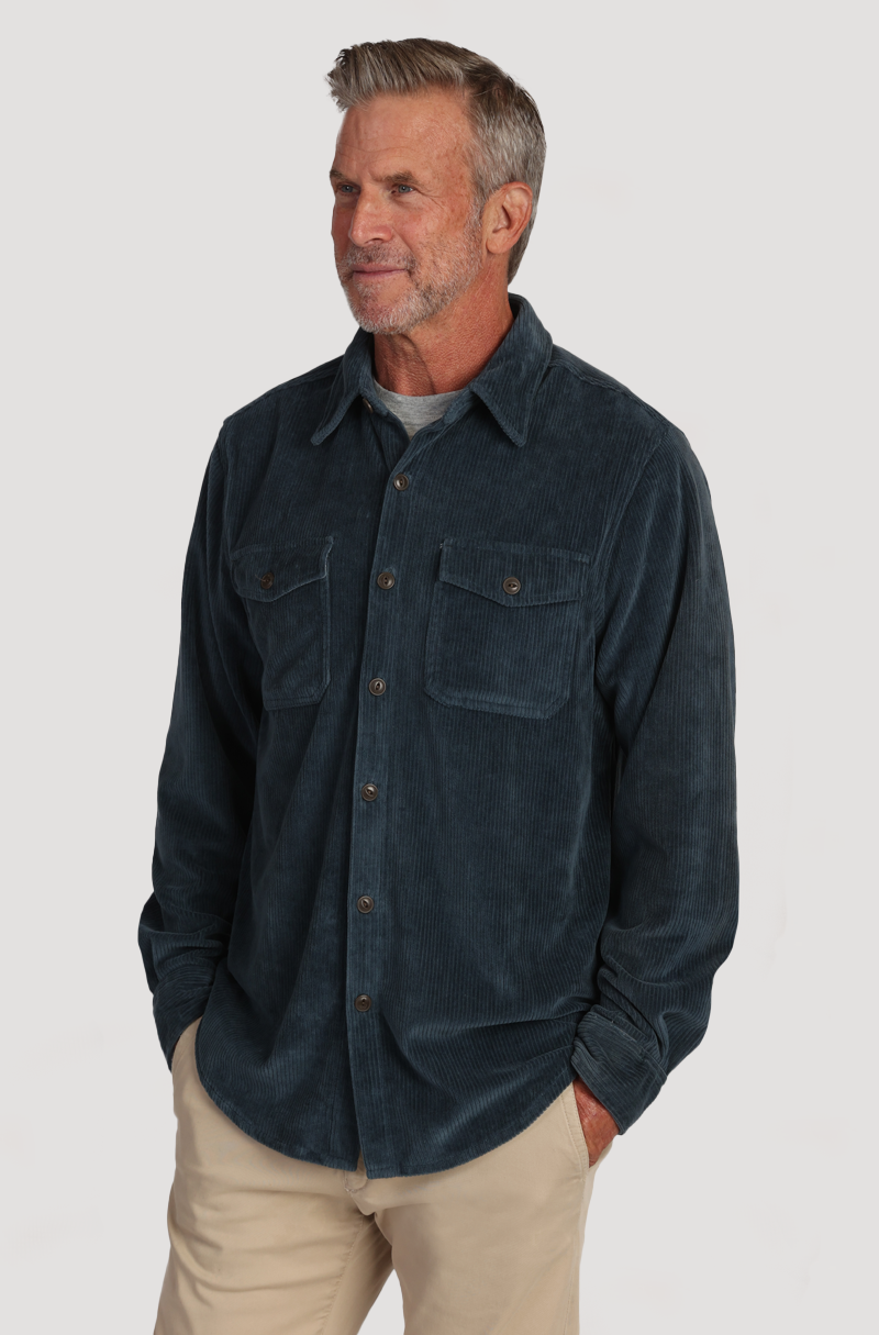 Best Stretch Corduroy w/Contrast Chambray