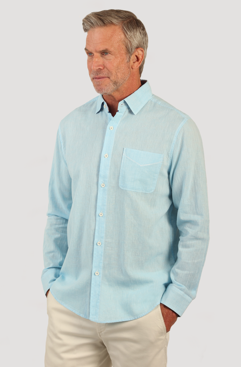 Linen L/S 1 PKT Shirt