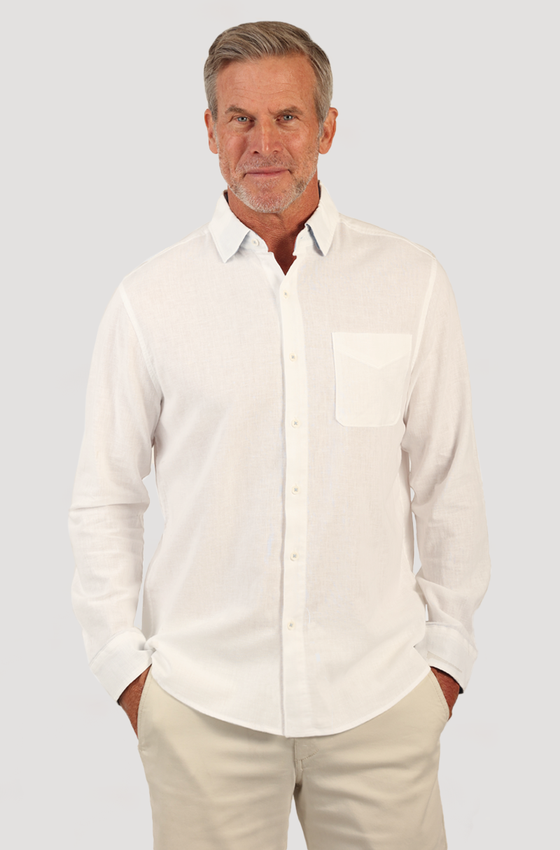Linen L/S 1 PKT Shirt