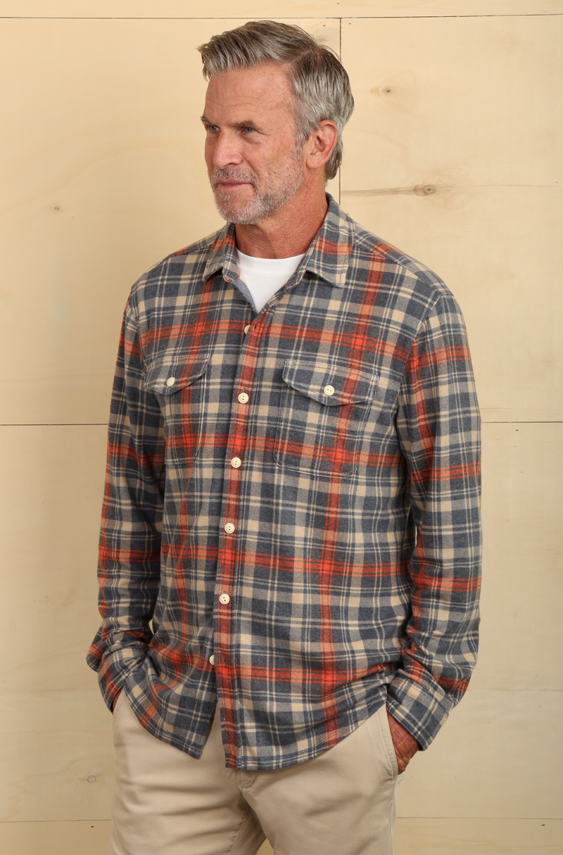 Yellowstone Crossroads Plaid Sweater-Knit Shirt