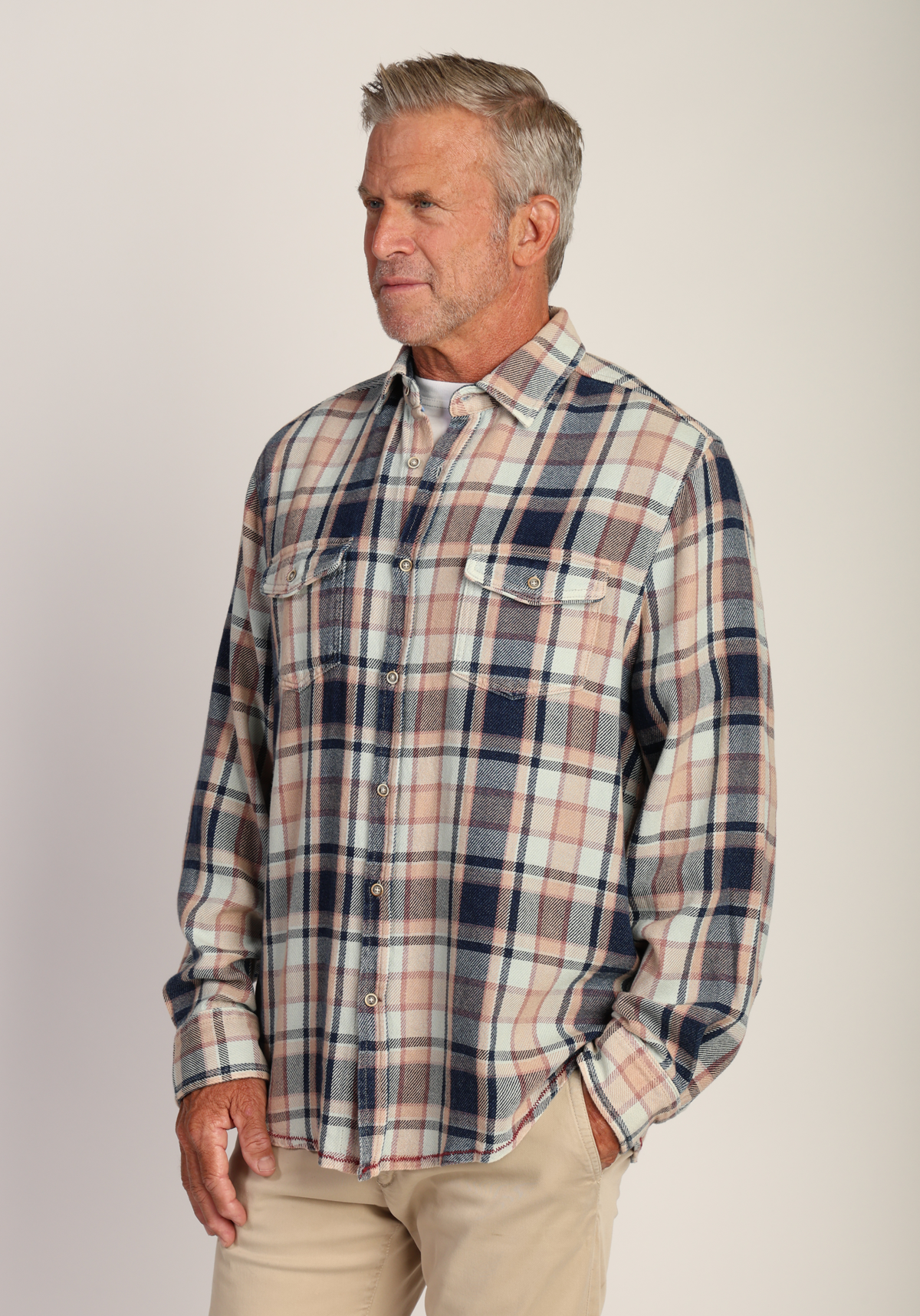 Shea Genuine Indigo Plaid