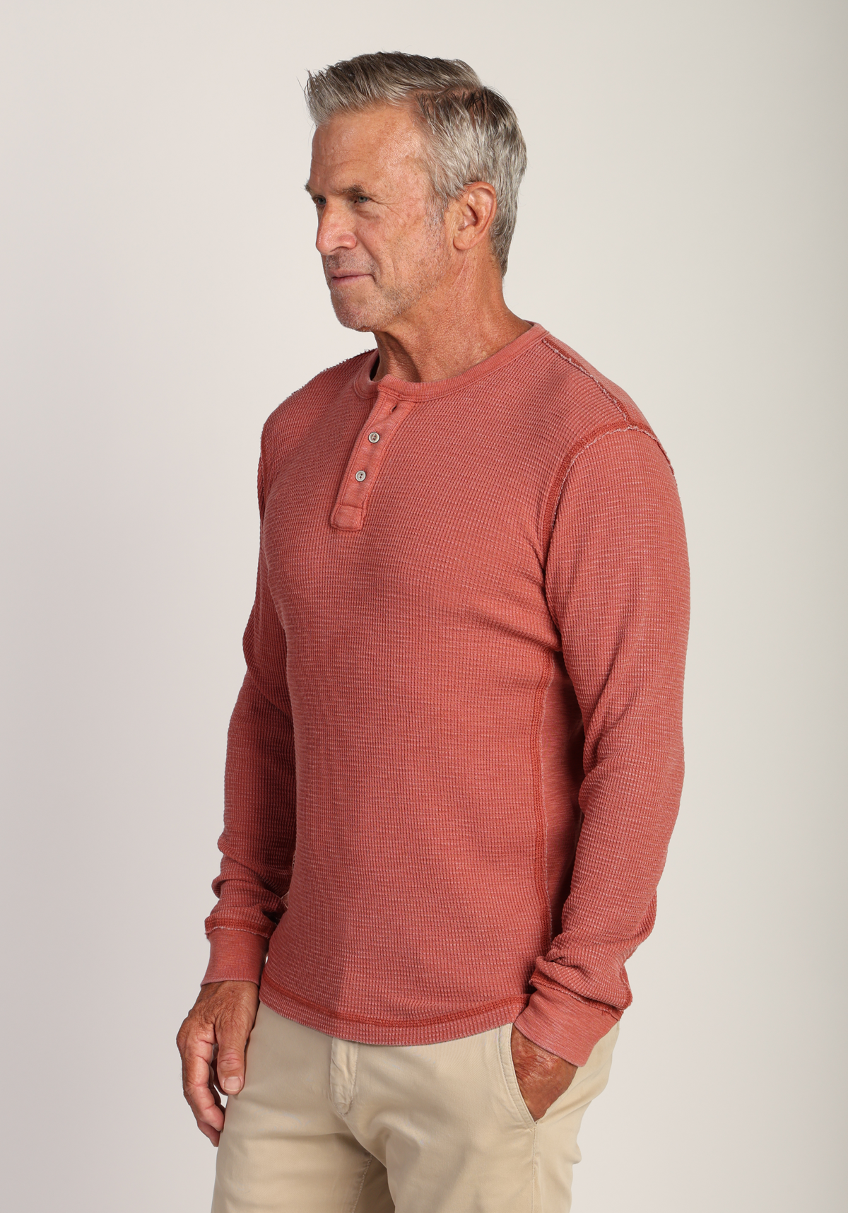 Bowery Waffle Thermal Henley