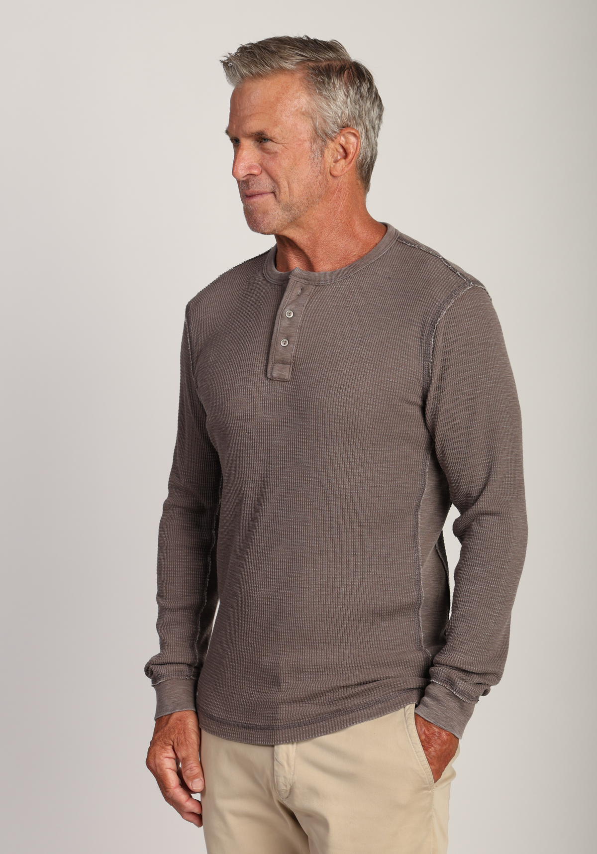 Bowery Waffle Thermal Henley