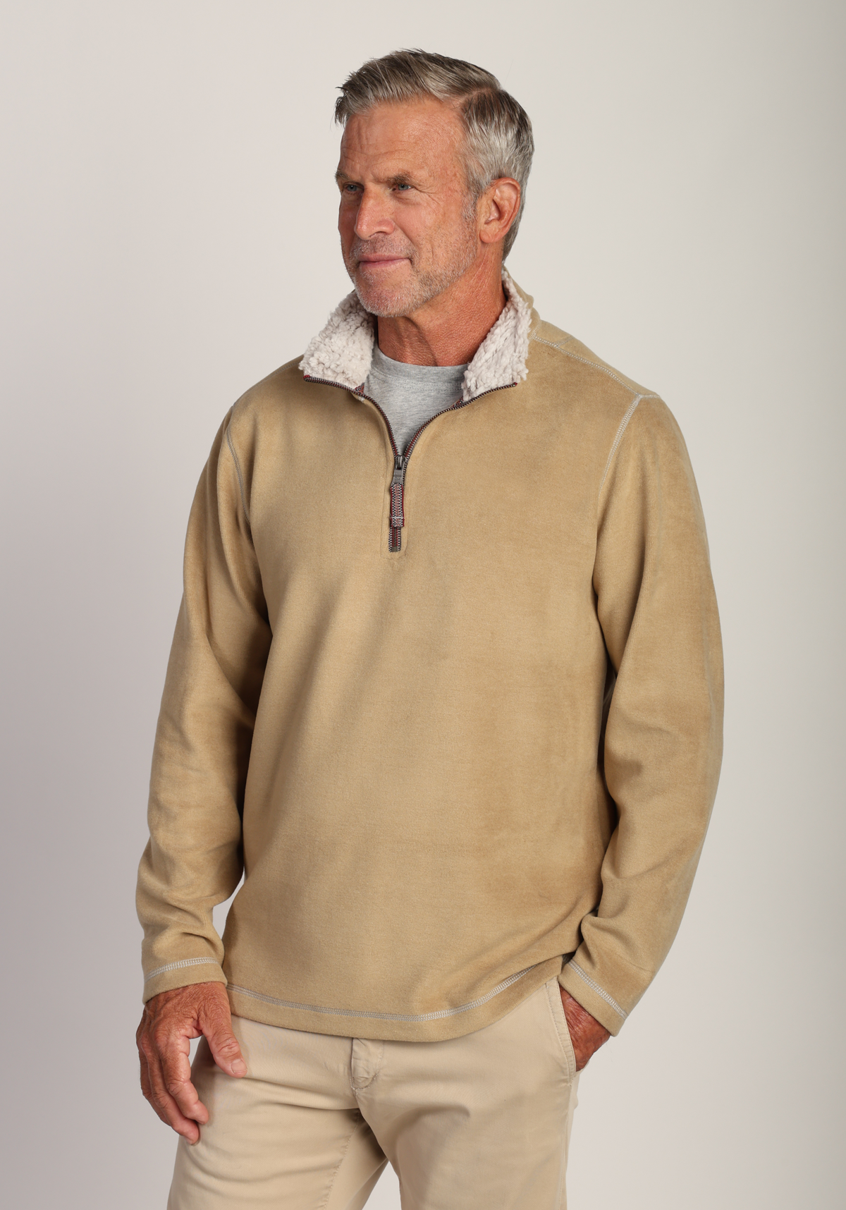 Melange Soft Fleece 1/4 Zip Pullover