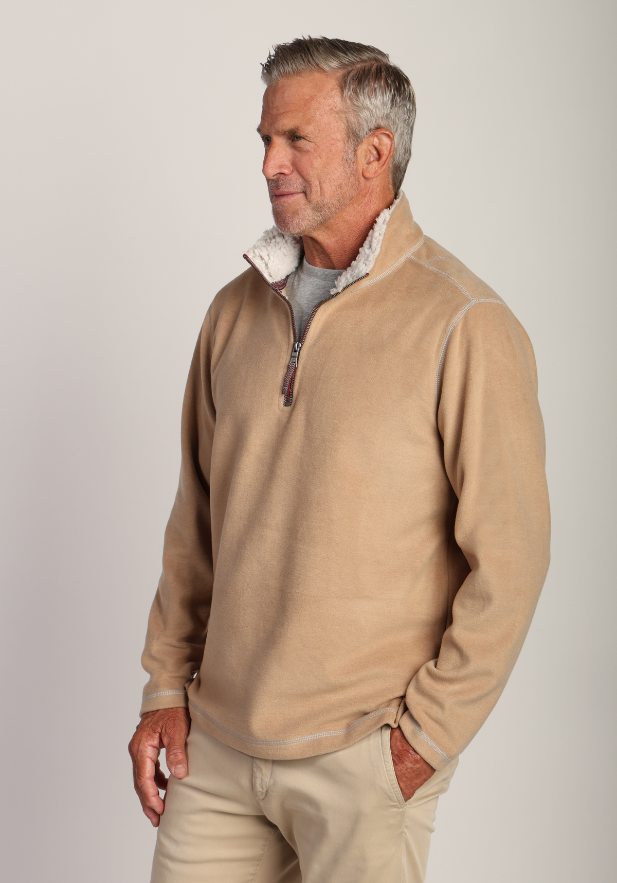 Melange Soft Fleece 1/4 Zip Pullover