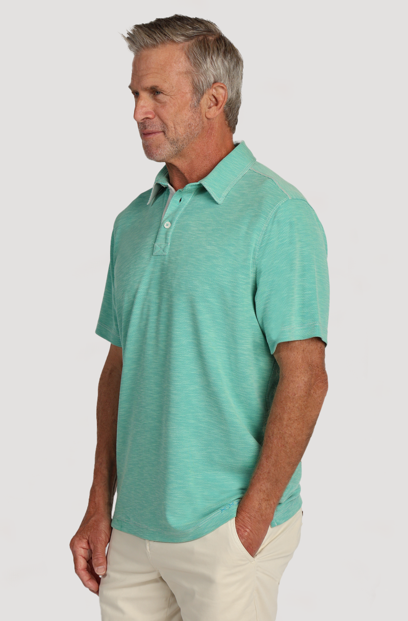 Sueded Dobby Model Tencel Polo