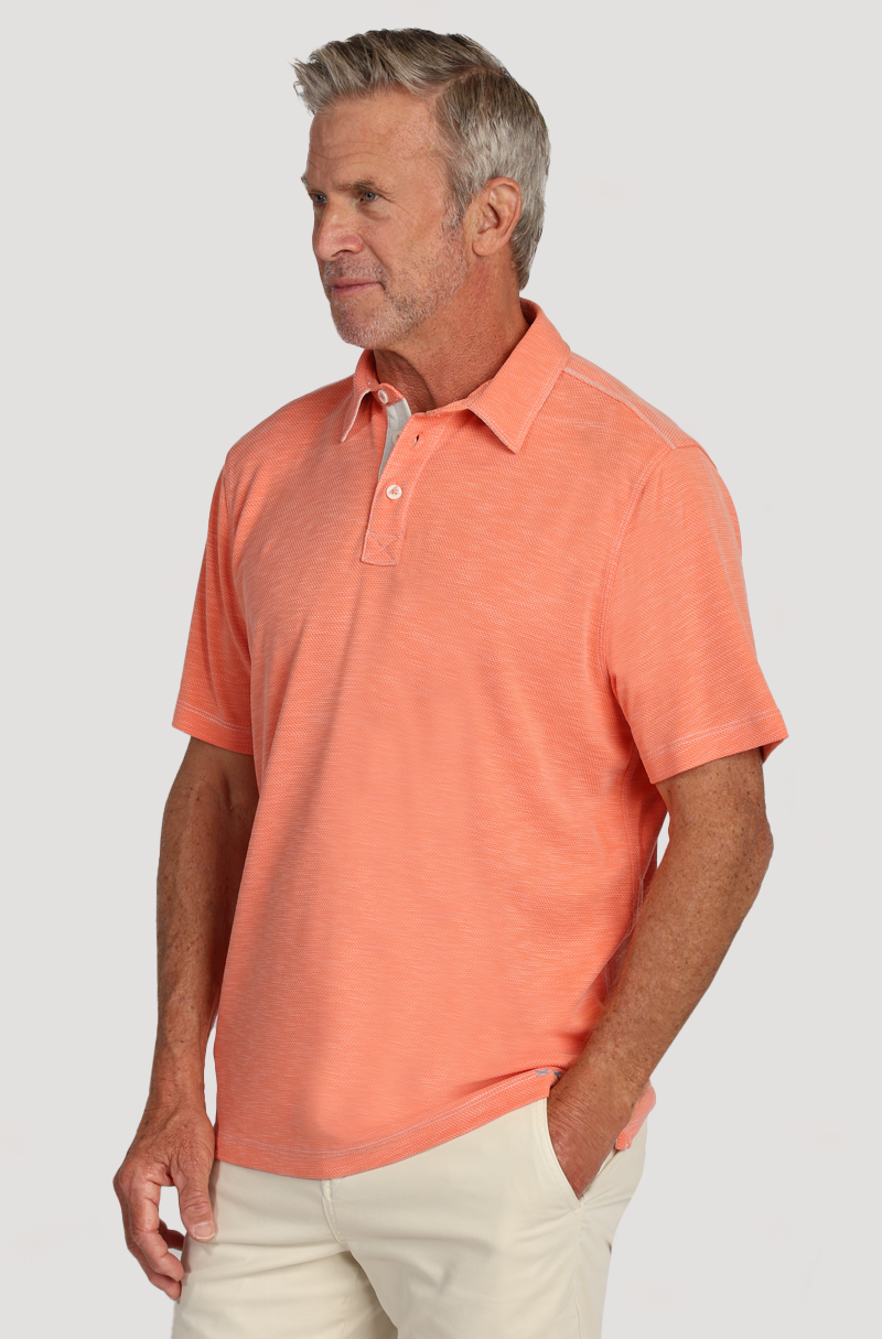 Sueded Dobby Model Tencel Polo