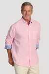 Washed Melange Linen L/S Shirt