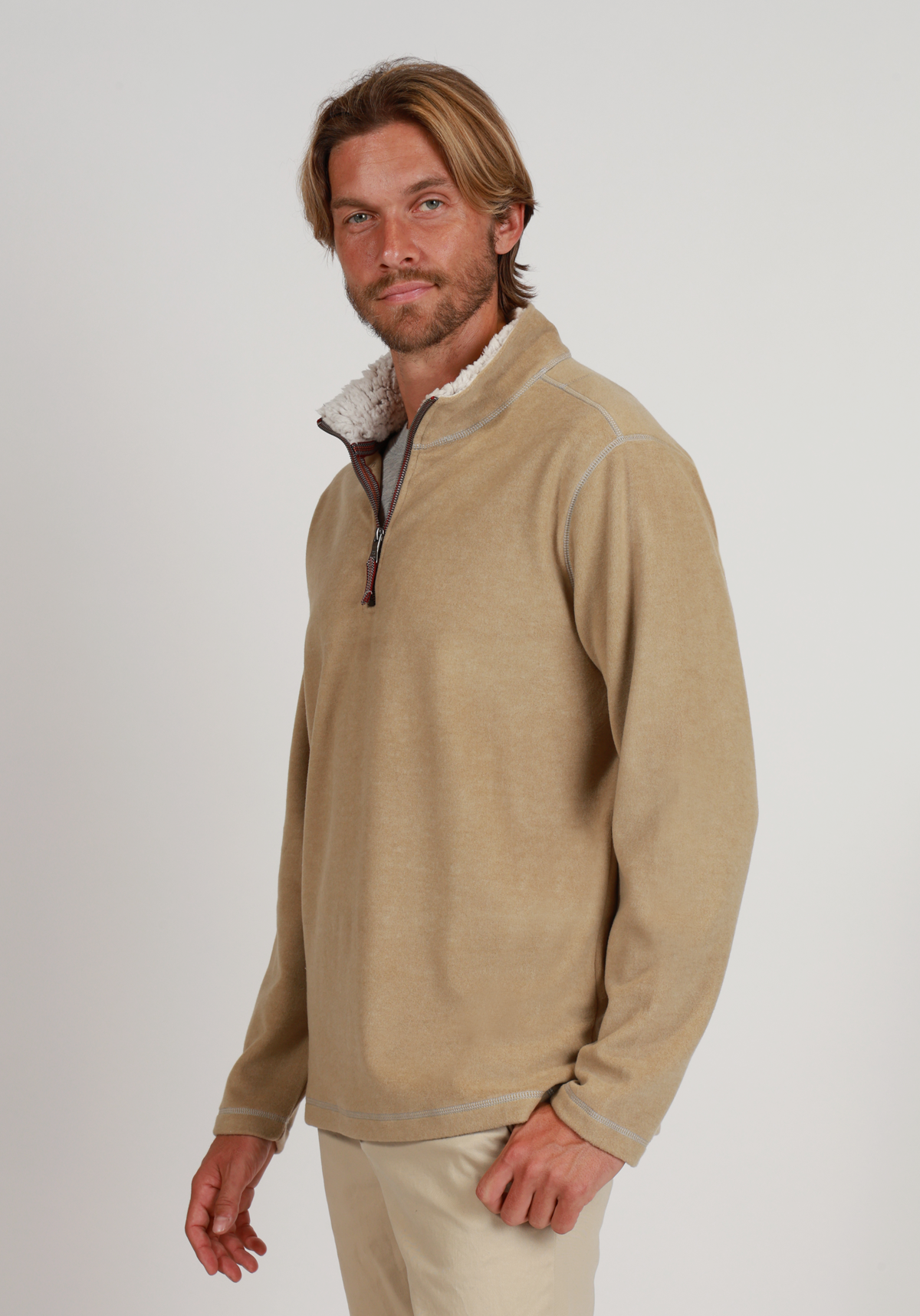 Melange Soft Fleece Quarter-Zip