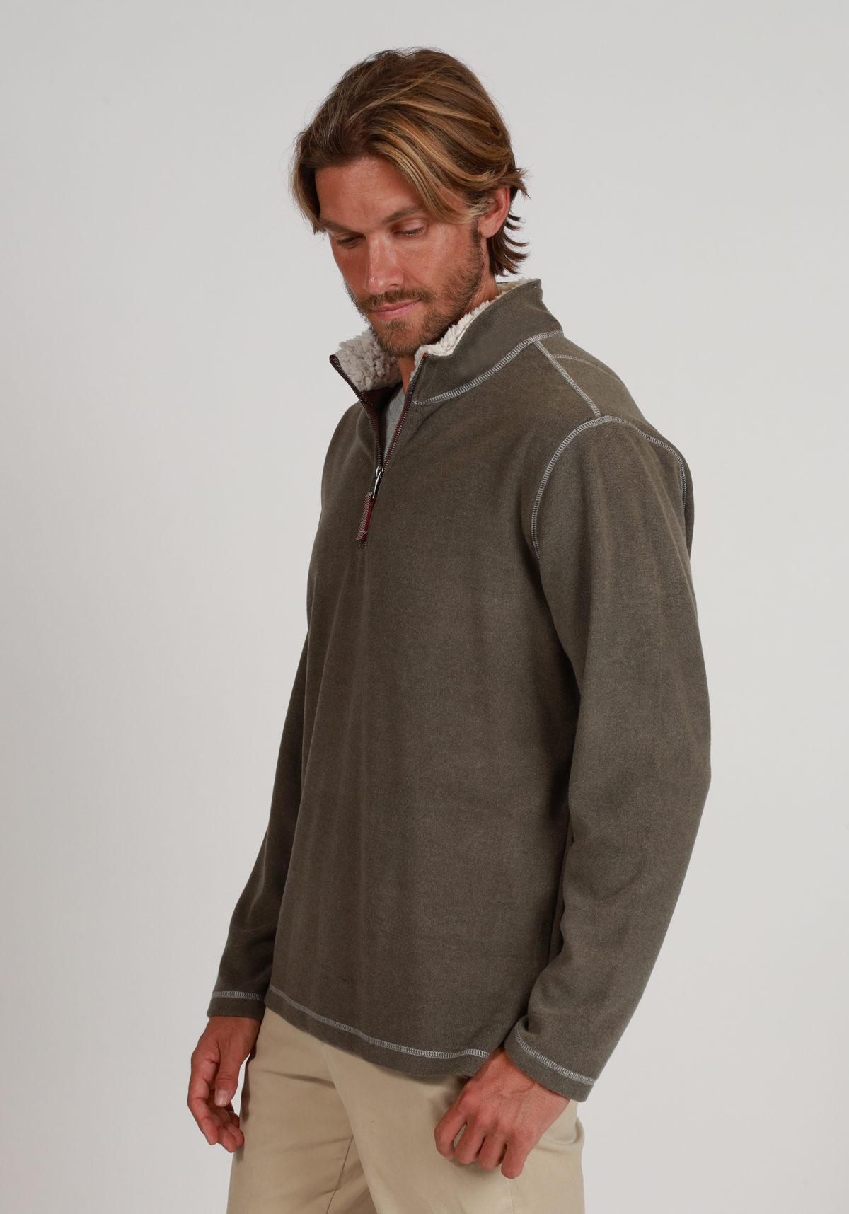 Melange Soft Fleece Quarter-Zip