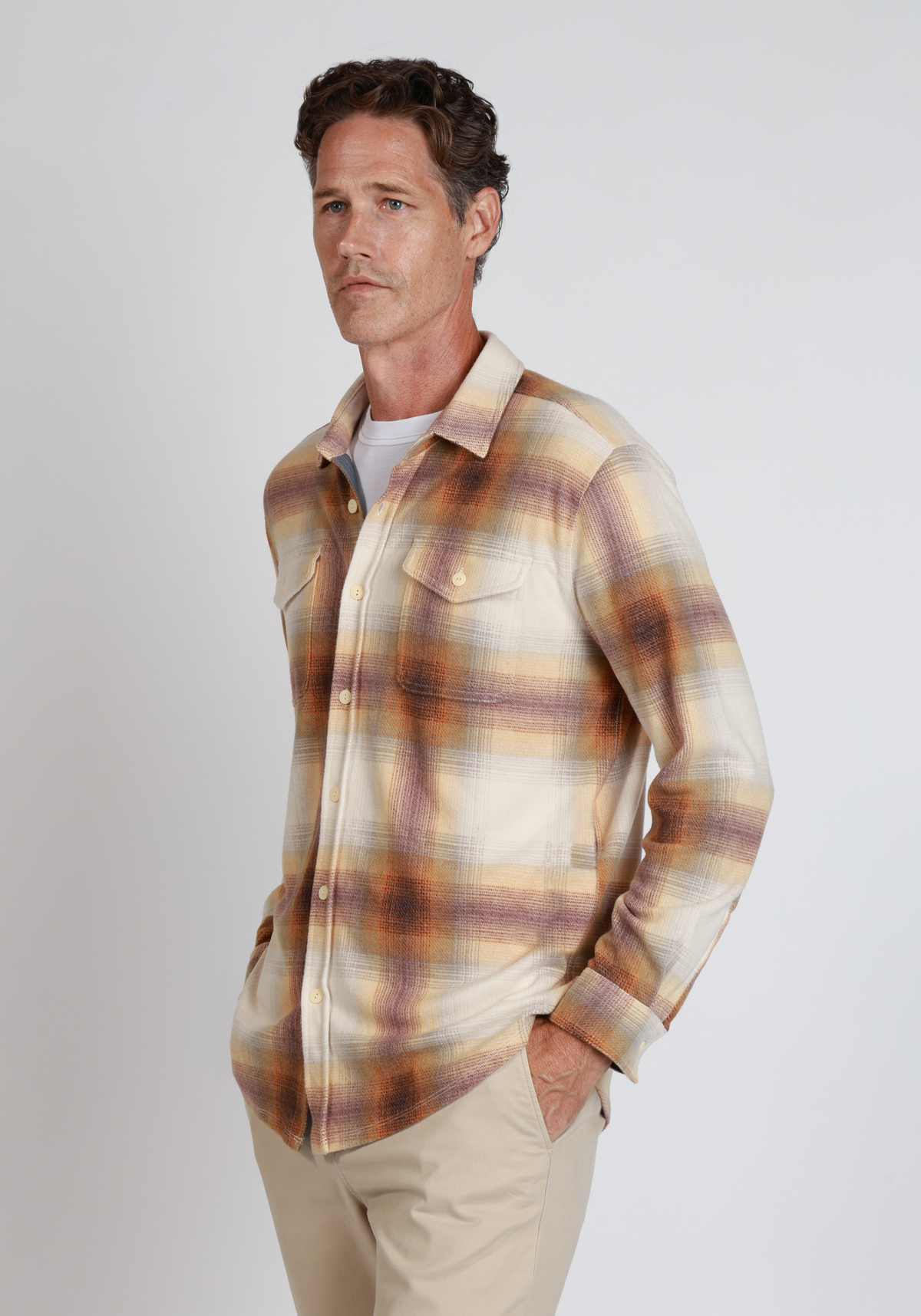 Drifter Sweater-Knit Plaid