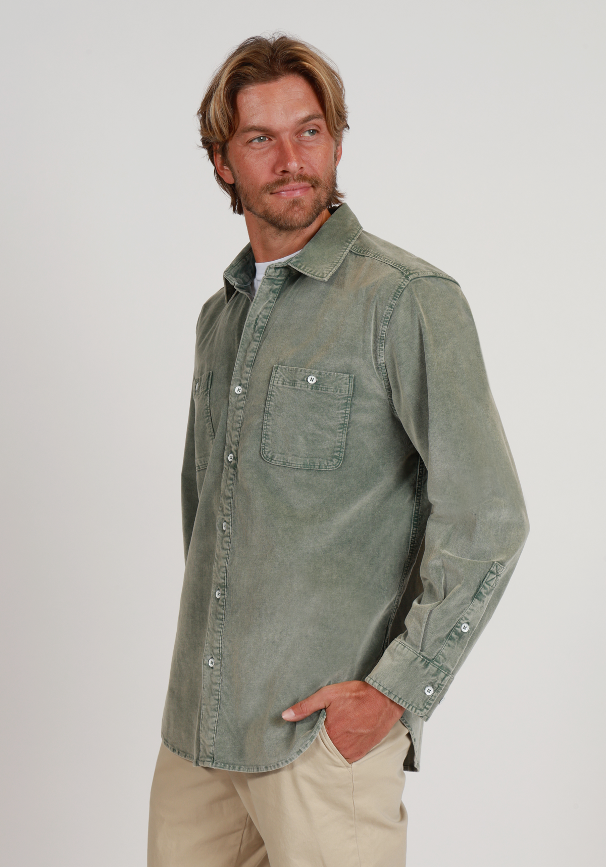 Cozy Cut Cord Work Shirt