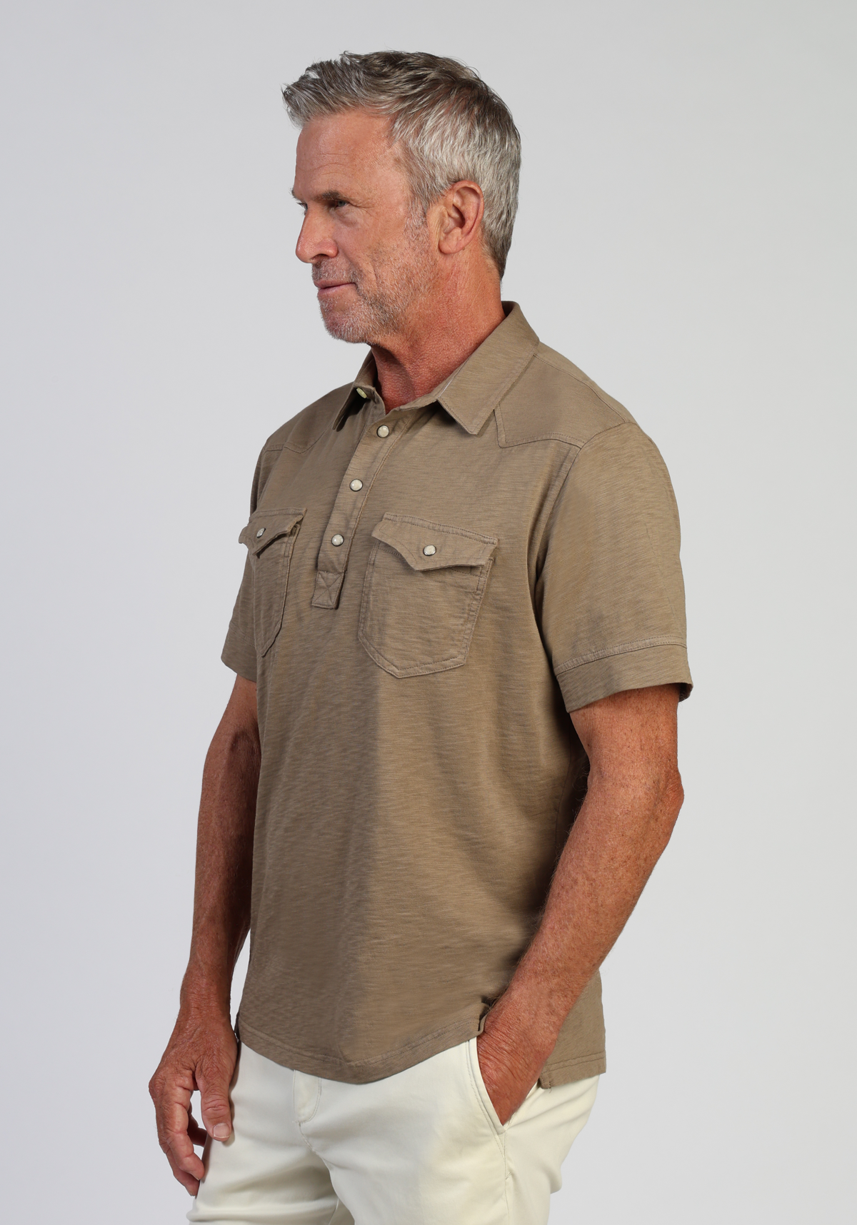 Signature Slub Western Polo