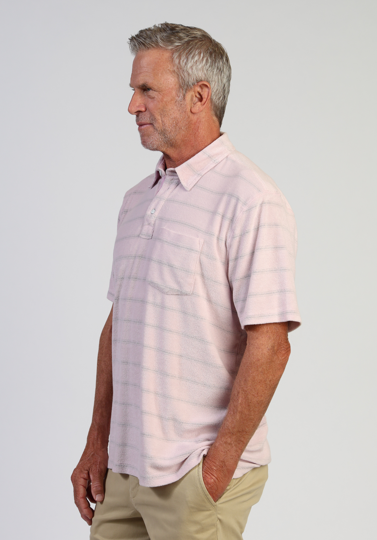 Cabana Terry Stripe Polo
