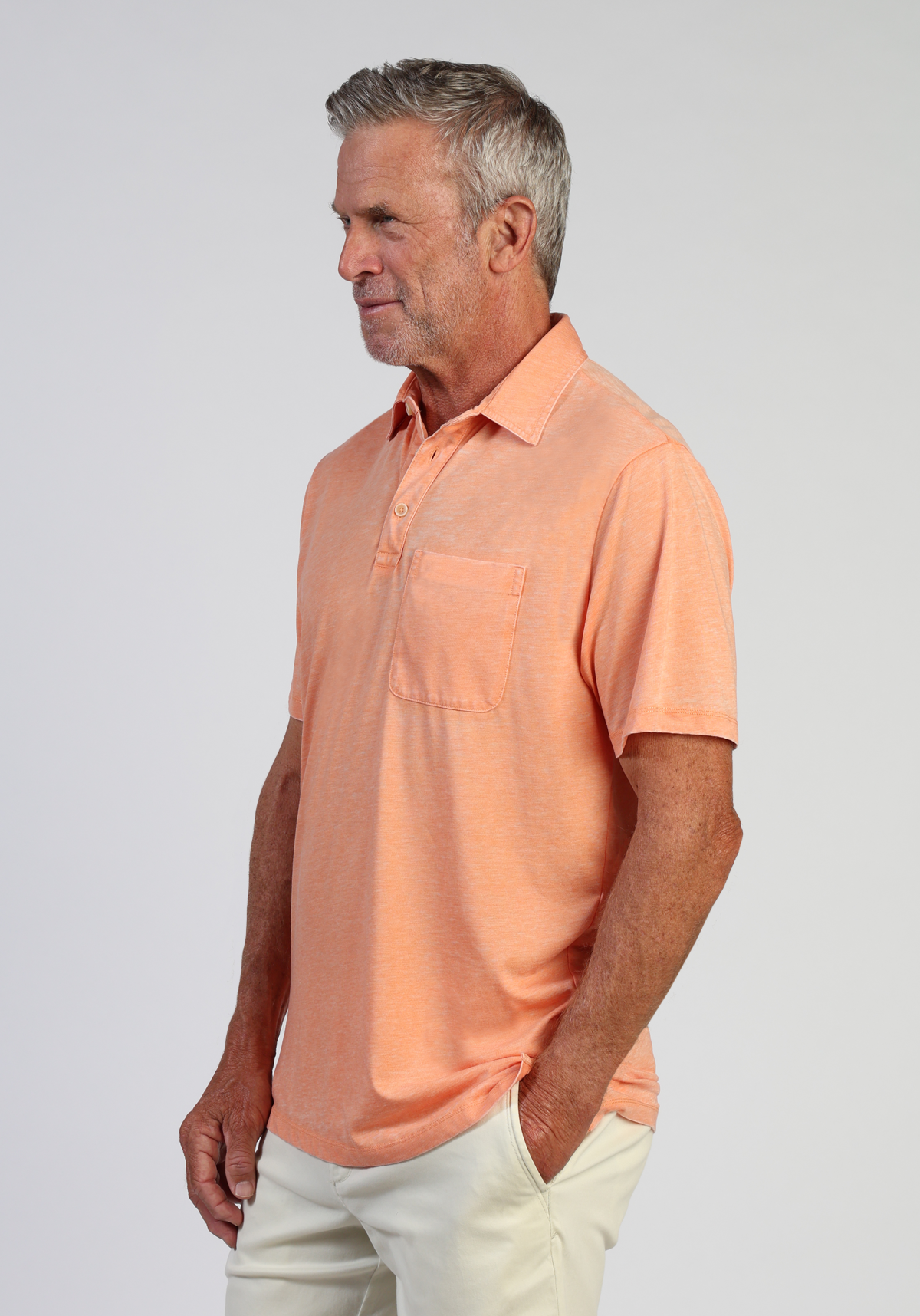 Bowery Burnout Slit Polo