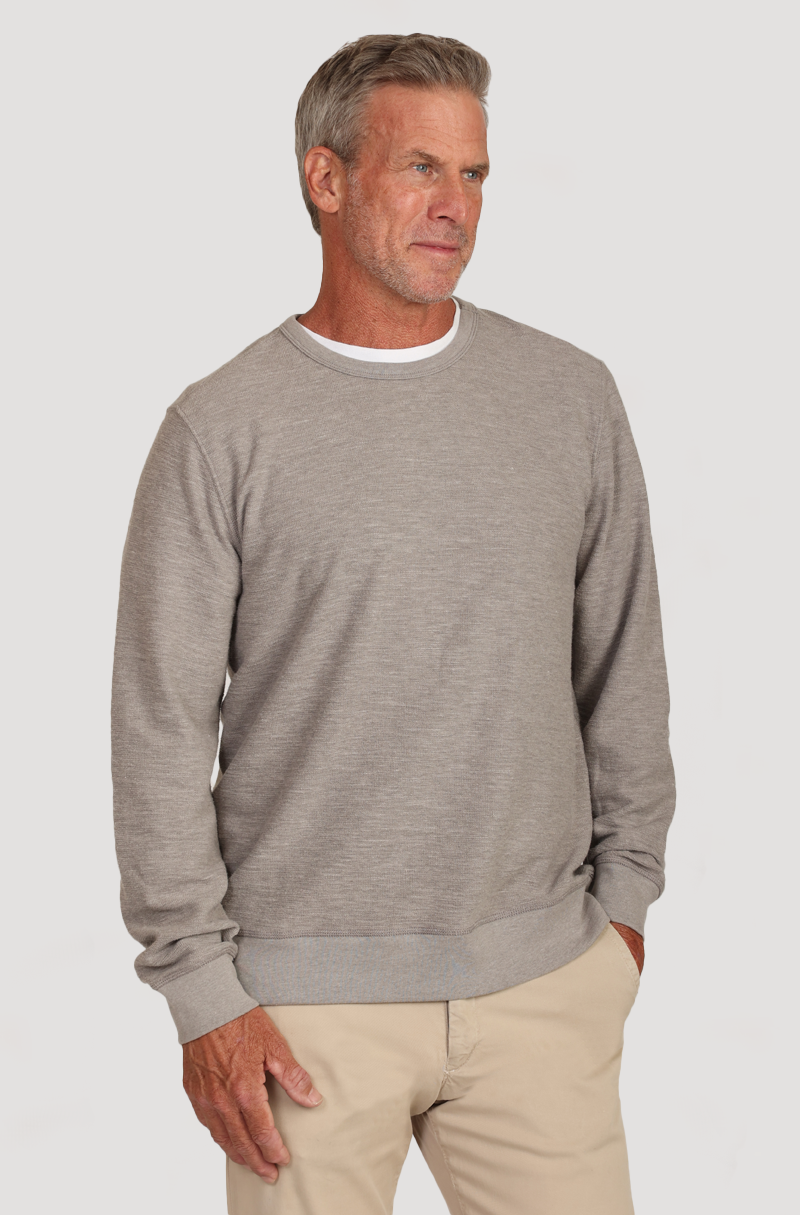 Whiskey Waffle Slub Sweatshirt