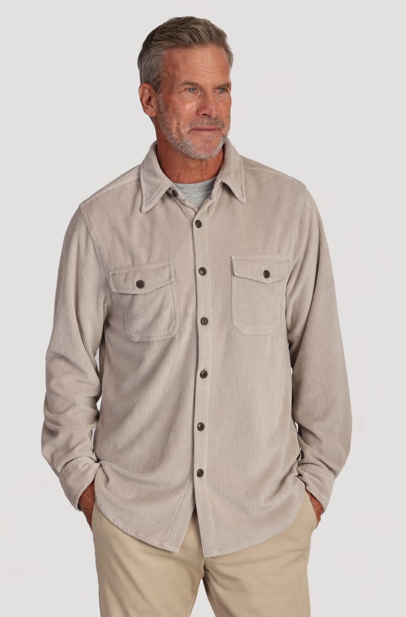 Best Stretch Corduroy w/Contrast Chambray
