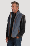 Herringbone Fleece Zip Vest