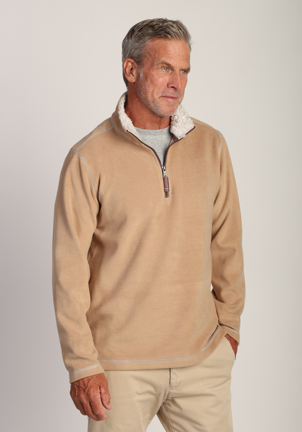 Melange Soft Fleece 1/4 Zip Pullover