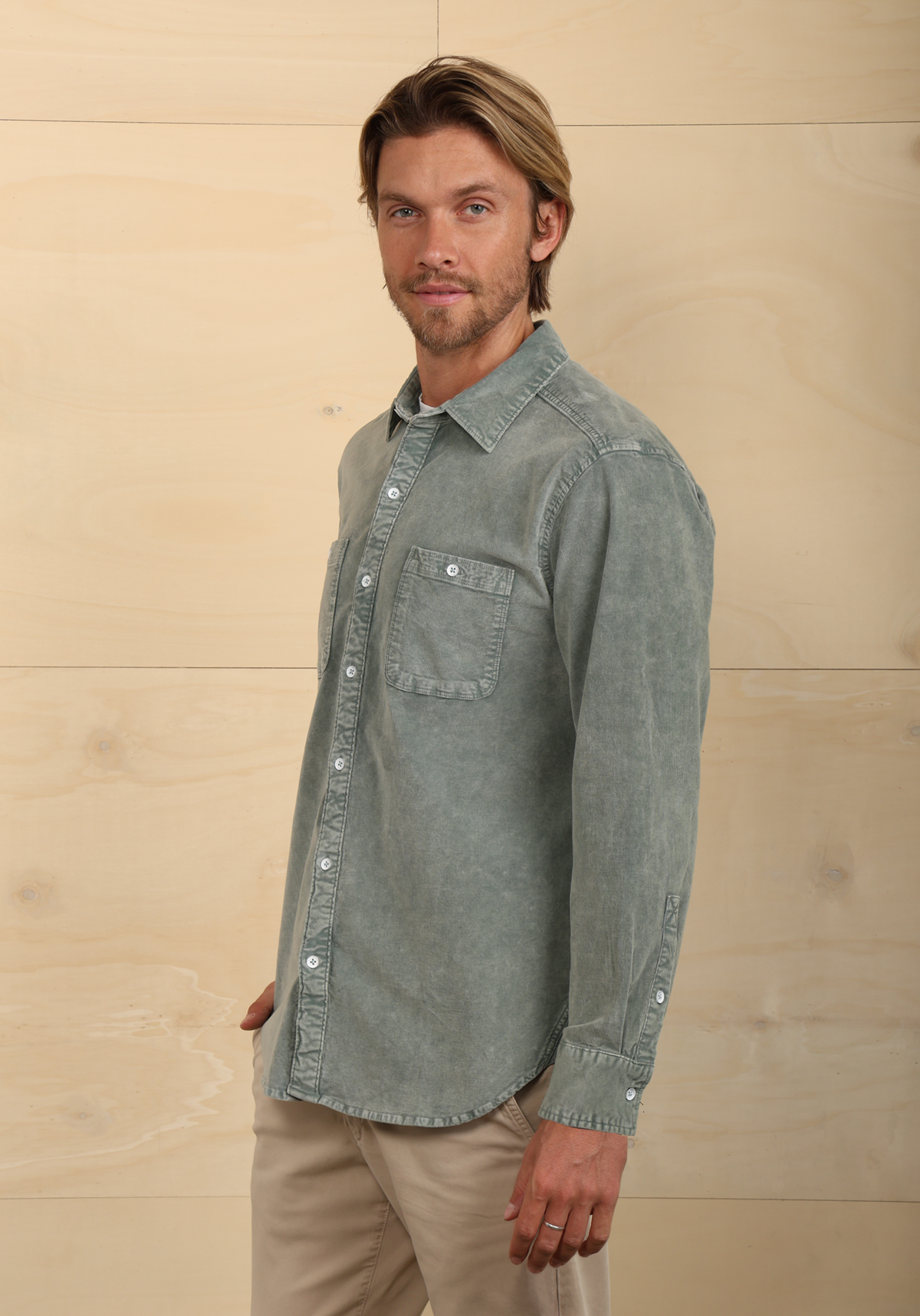 Cozy Cut Cord Work Shirt