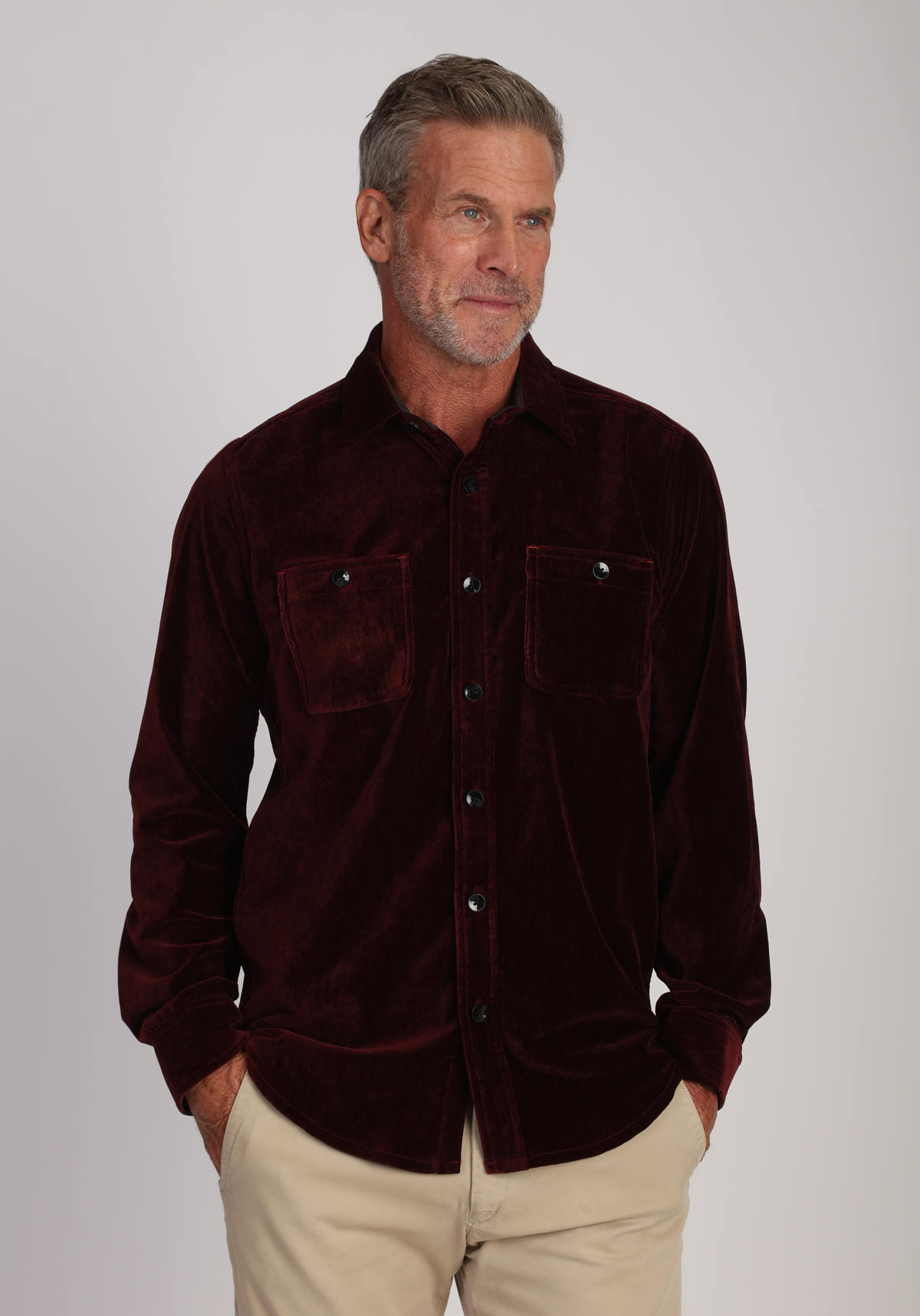 Cozy Cut Stretch Viceroy Velvet Shirt