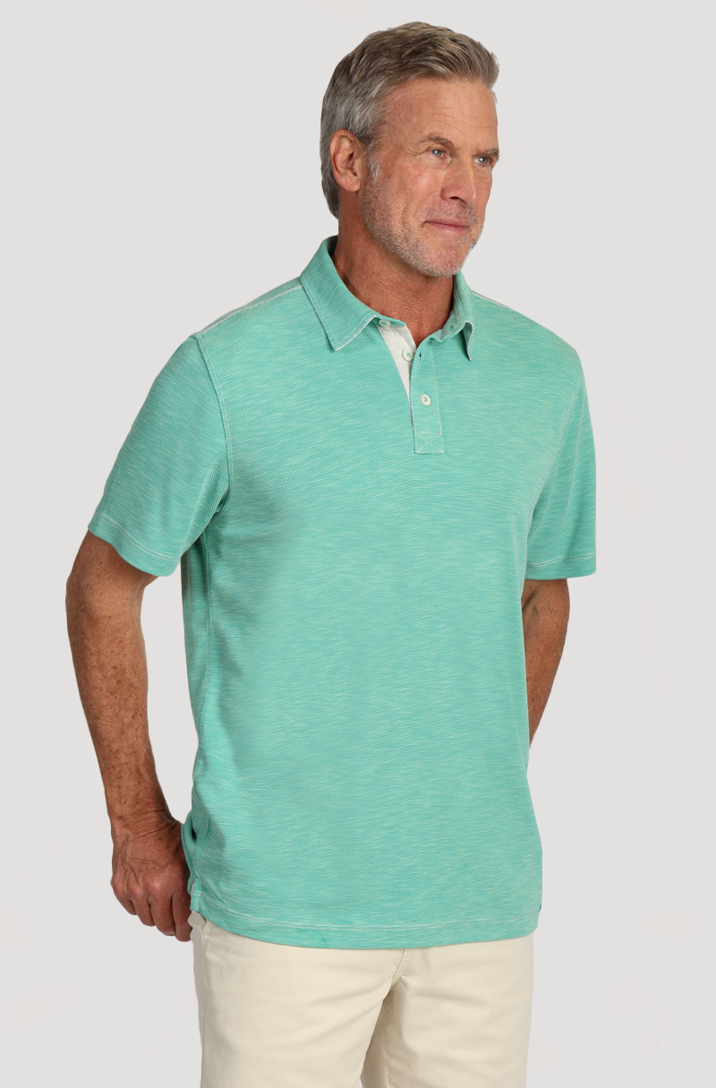 Sueded Dobby Model Tencel Polo
