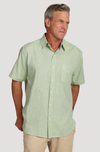Washed Melange Linen Mini Checks Shirt