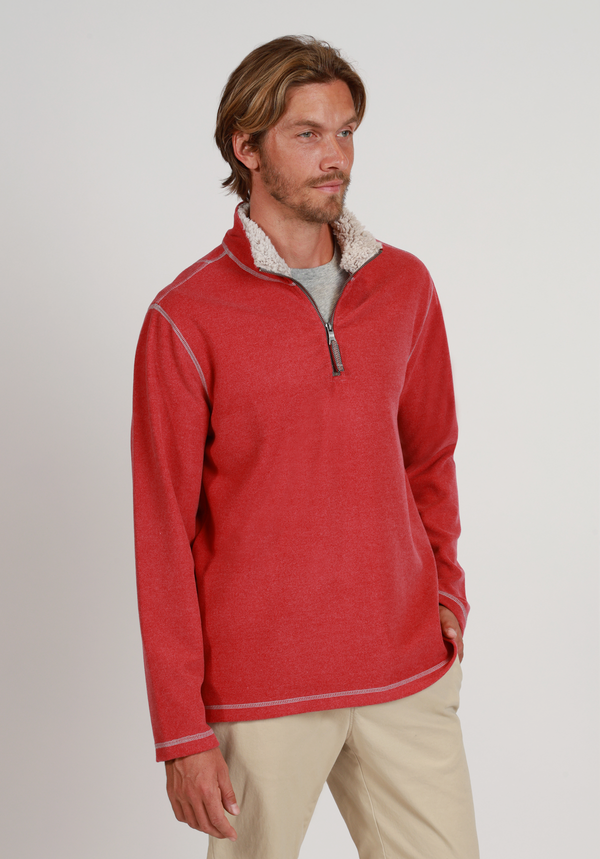 Melange Soft Fleece Quarter-Zip