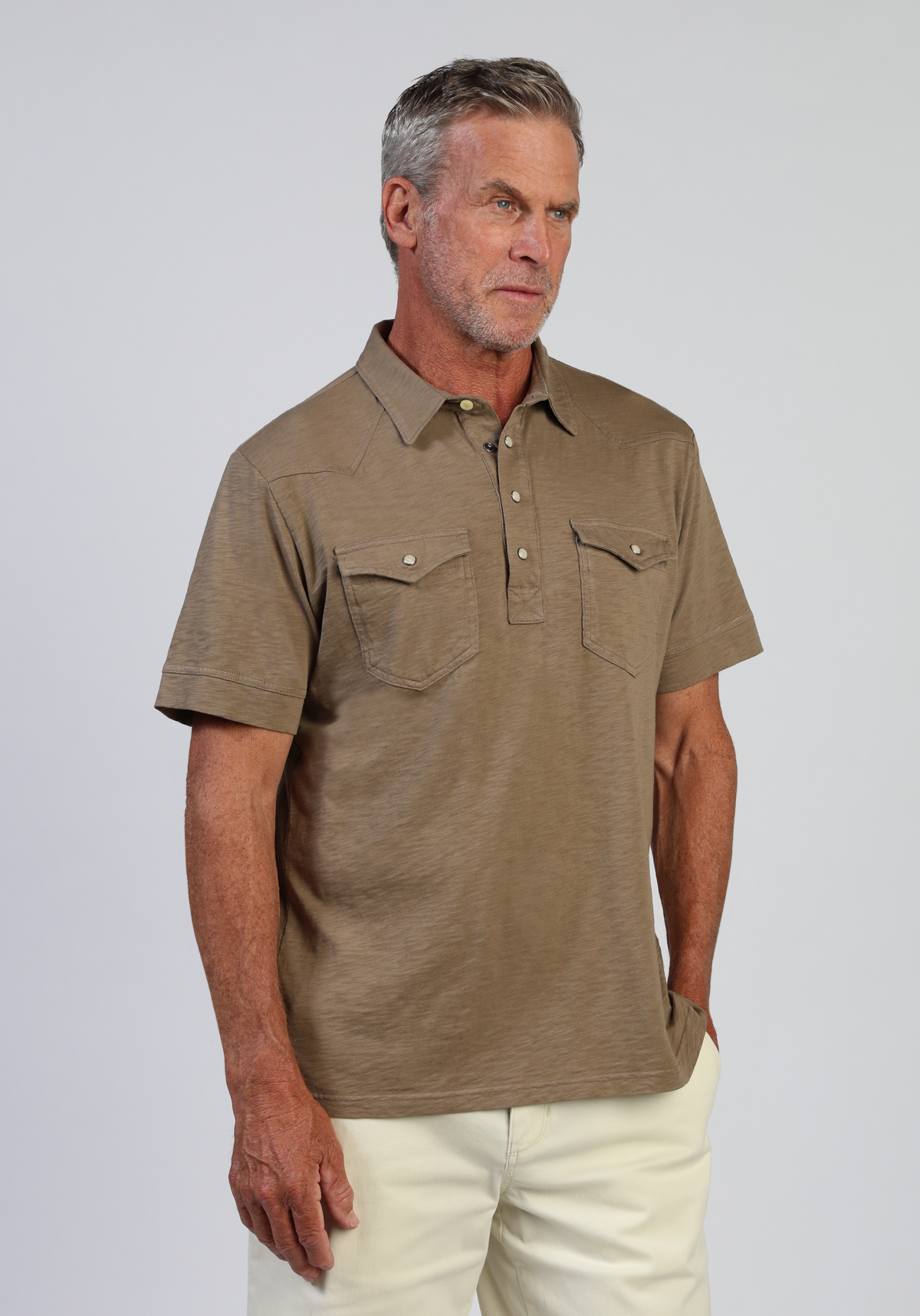 Signature Slub Western Polo