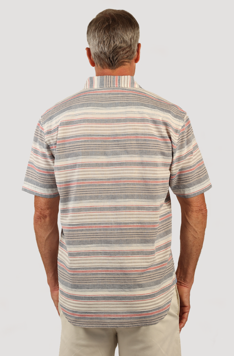 Coastal Stripe S/S 1 PKT Shirt