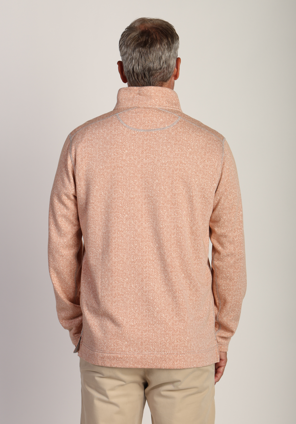 Herringbone Knit fleece 1/4 Zip Pullover