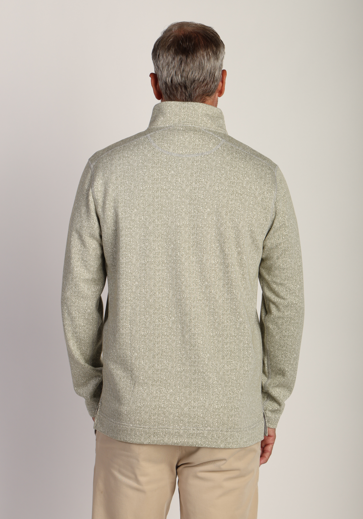 Herringbone Knit fleece 1/4 Zip Pullover