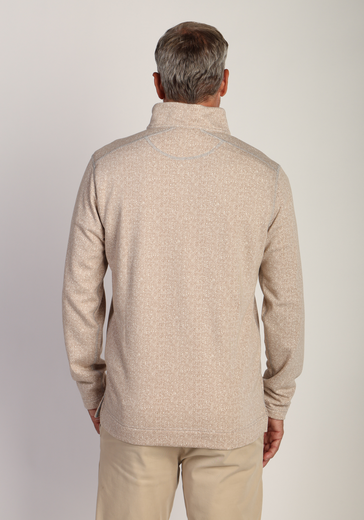 Herringbone Knit fleece 1/4 Zip Pullover