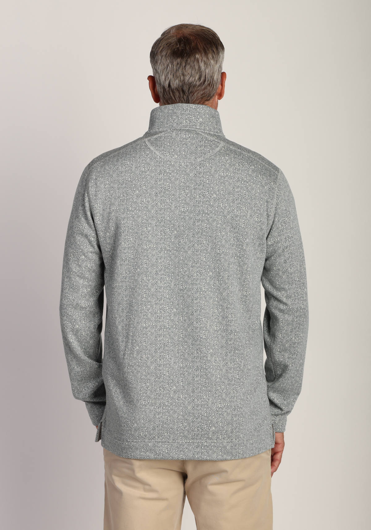 Herringbone Knit fleece 1/4 Zip Pullover