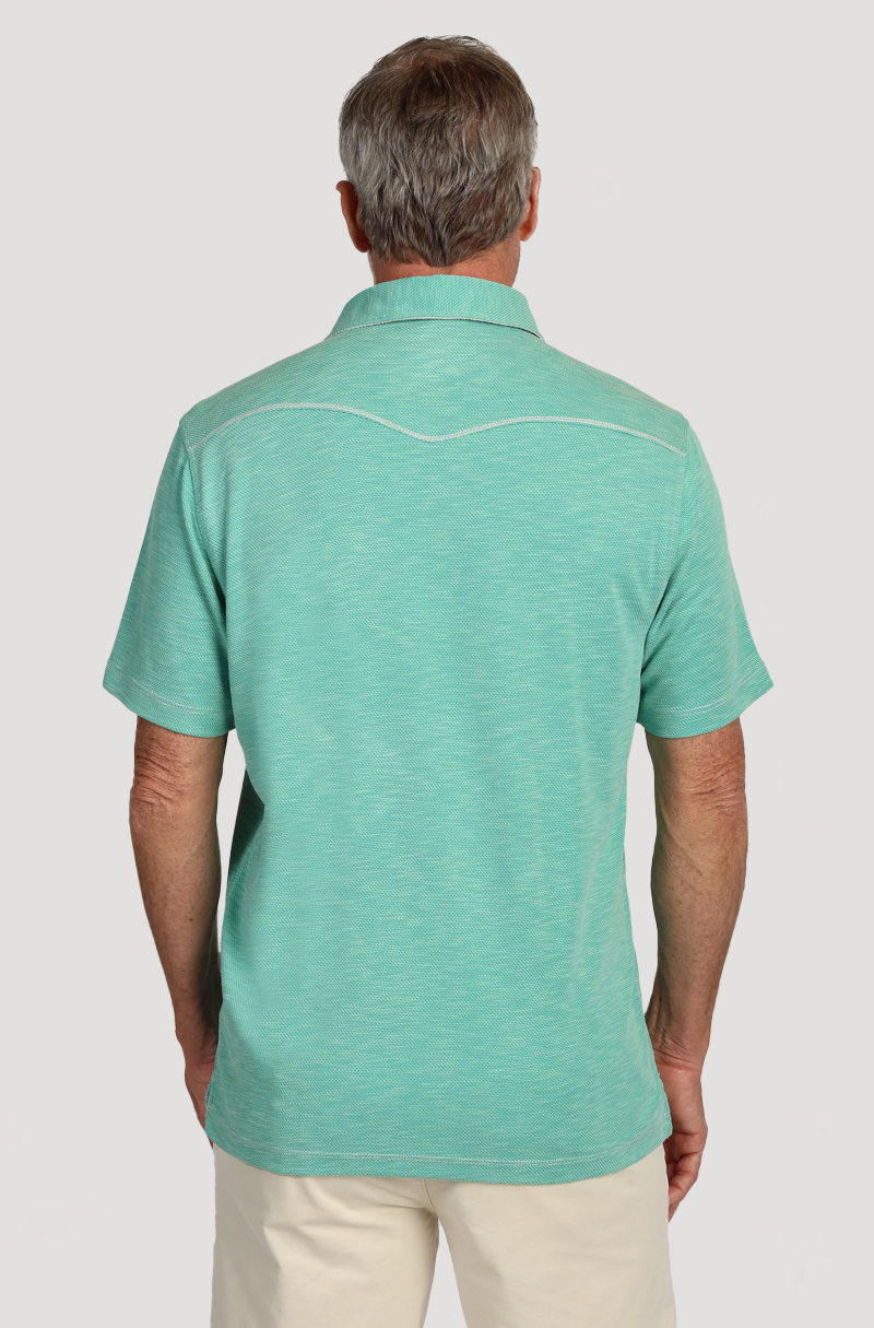Sueded Dobby Model Tencel Polo