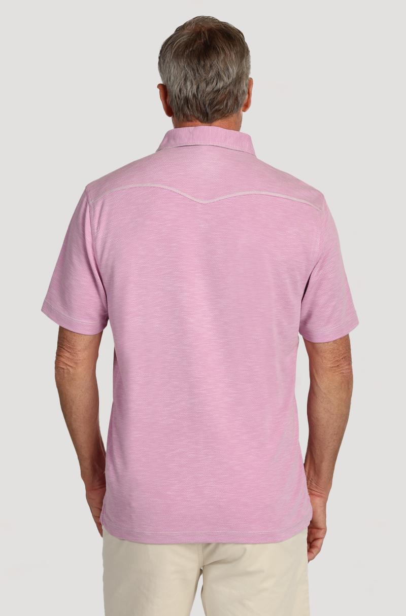 Sueded Dobby Model Tencel Polo