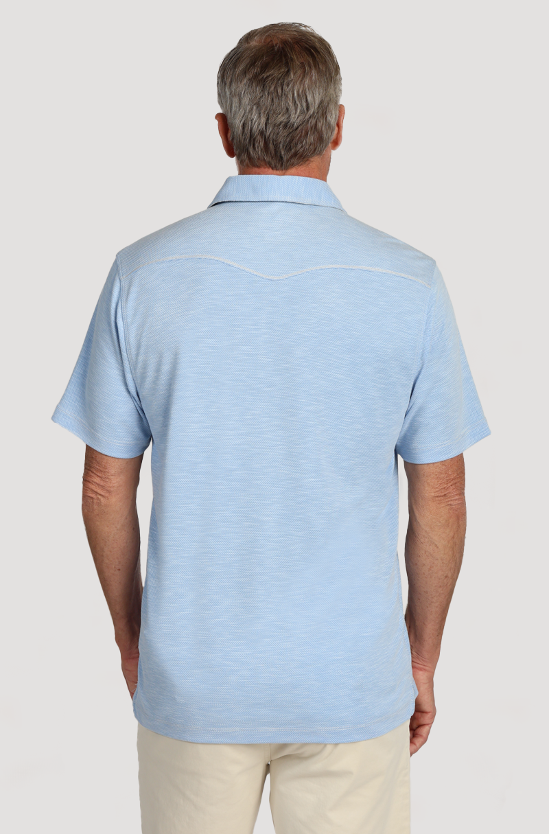 Sueded Dobby Model Tencel Polo