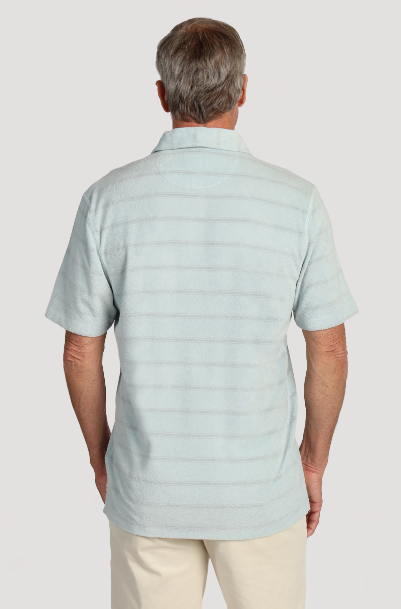 Cabana Towel Terry Stripe Polo