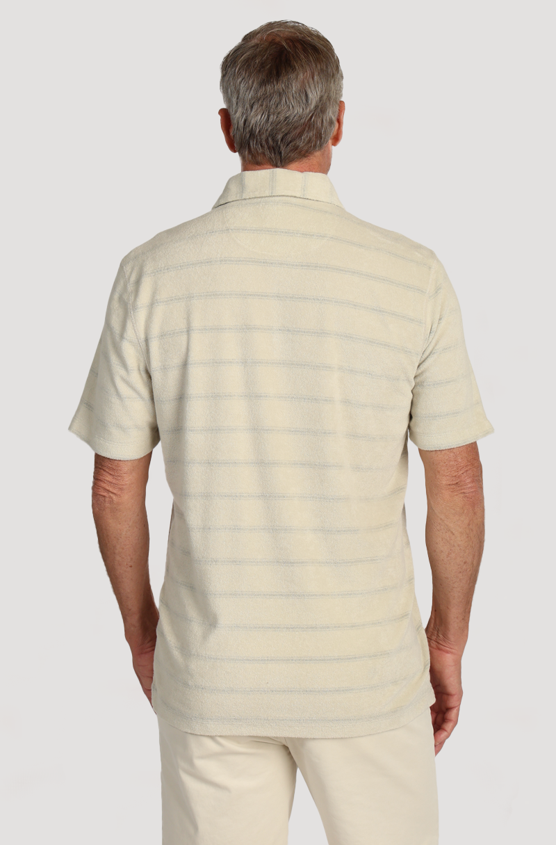Cabana Towel Terry Stripe Polo