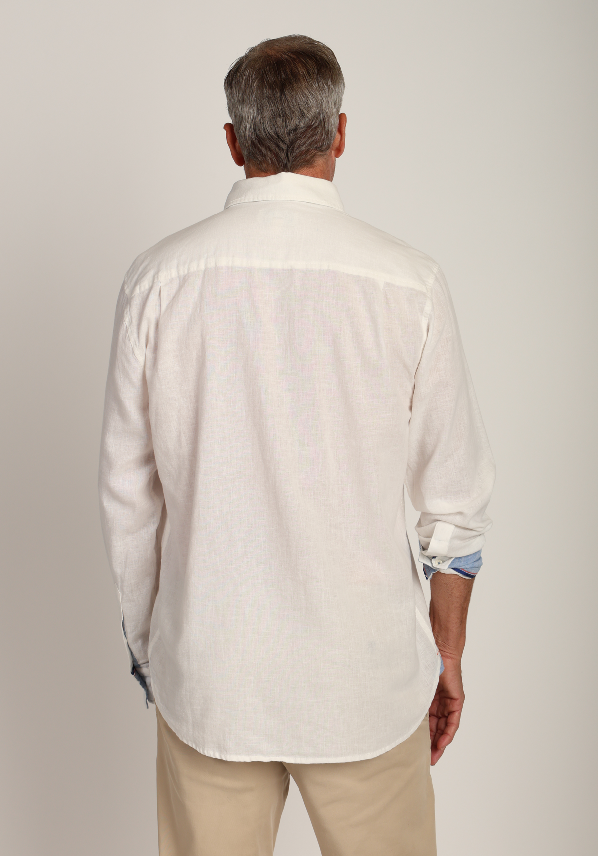 Washed Melange Linen L/S Shirt