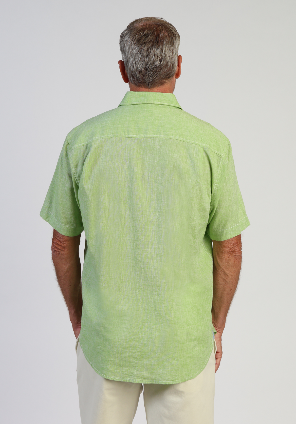 Washed Melange Linen Shirt
