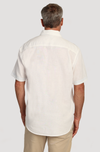 Washed Melange Linen Solid Shirt