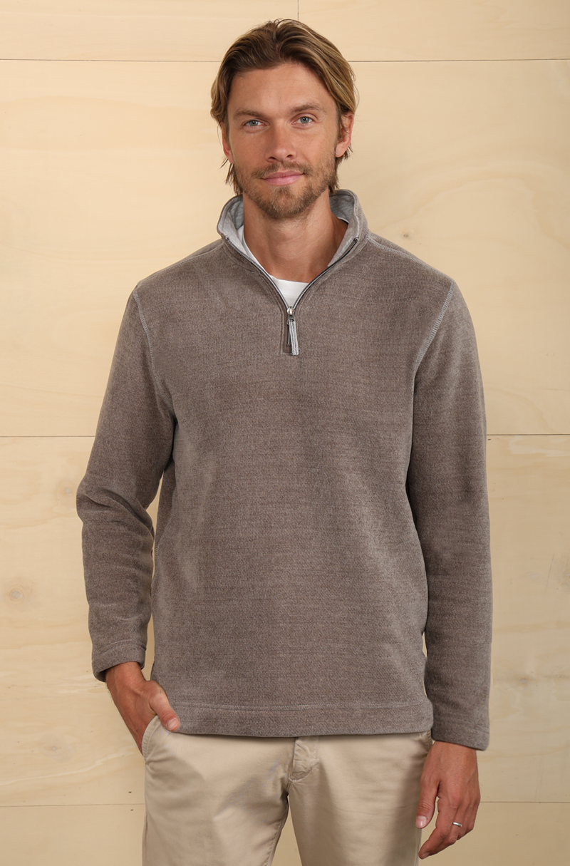 Apres Lux Chenille & Sherpa 1/4 Zip Pullover