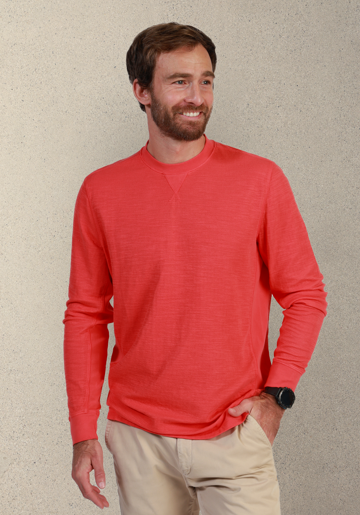 Big Sky Slub Knit L/S Crew