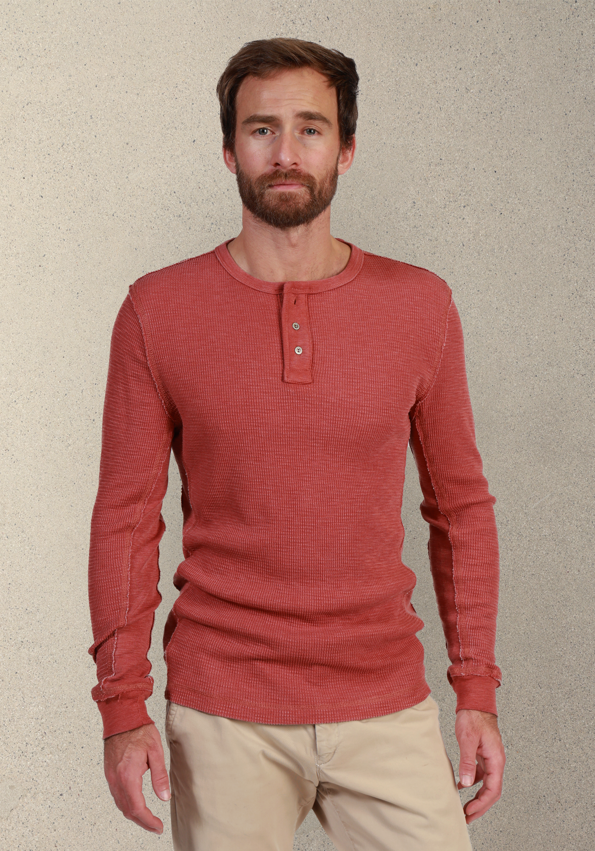 Bowery Waffle Thermal Henley