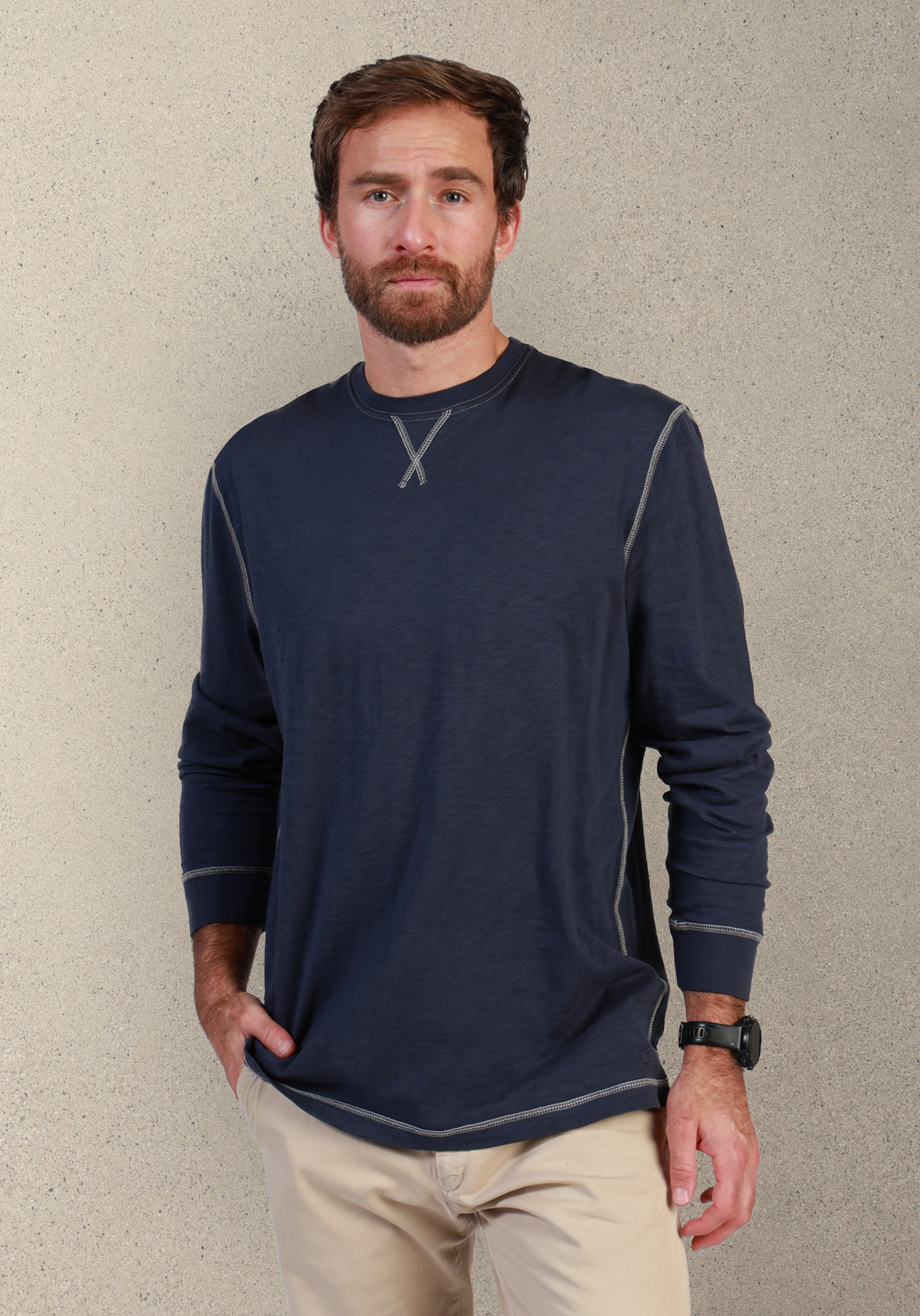 Heritage Slub L/S Crew